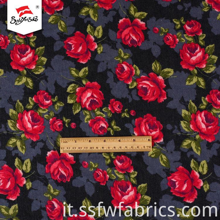 Fashion Flower Print Fabric